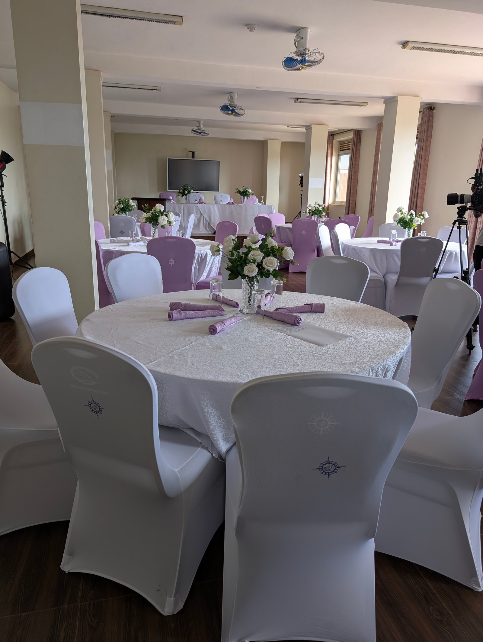 Conference setup in The Hill Room