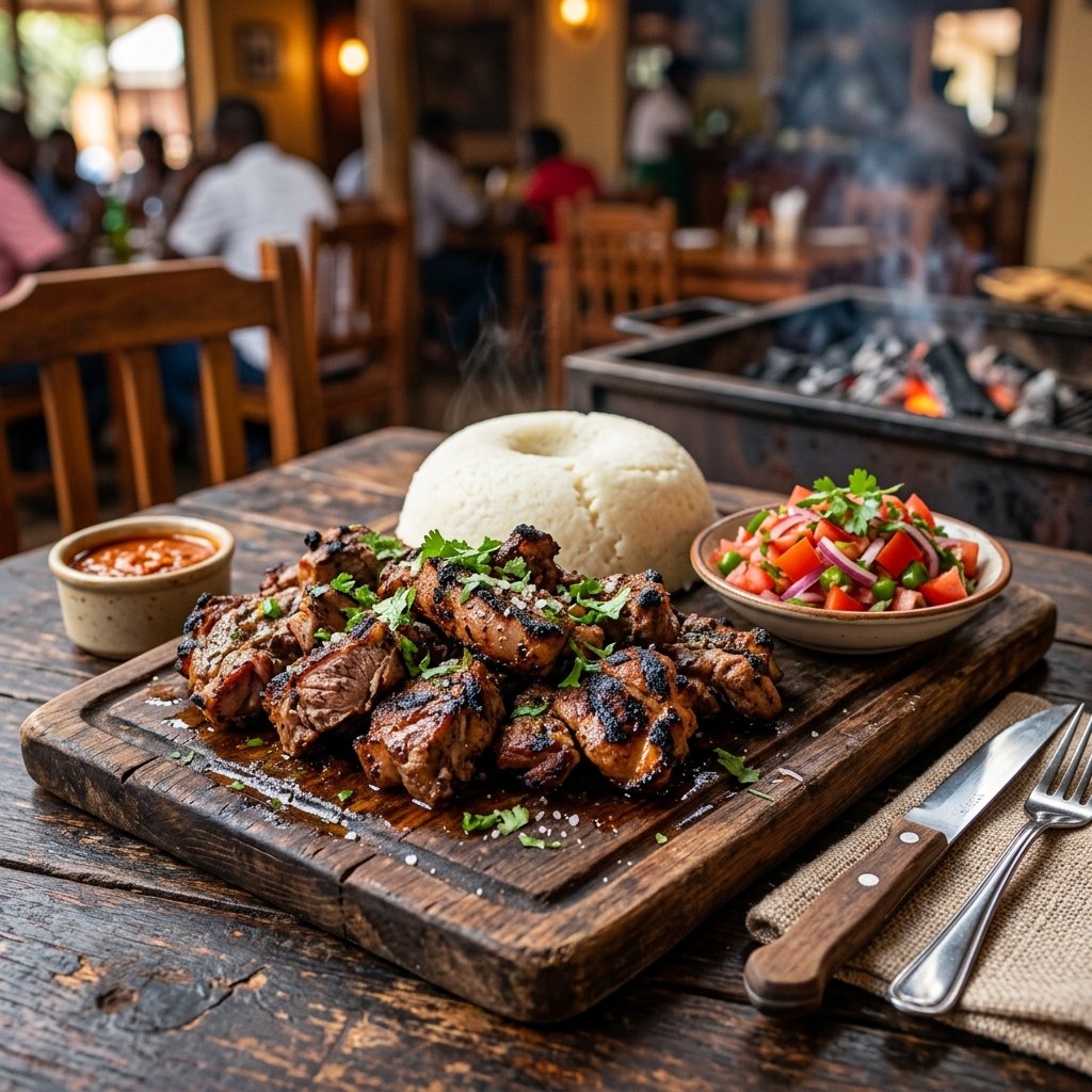 Grilled meat platter